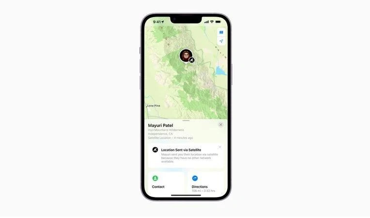 东乡苹果14维修分享iPhone14系列中 FindMy功能通过卫星分享位置方法教程 